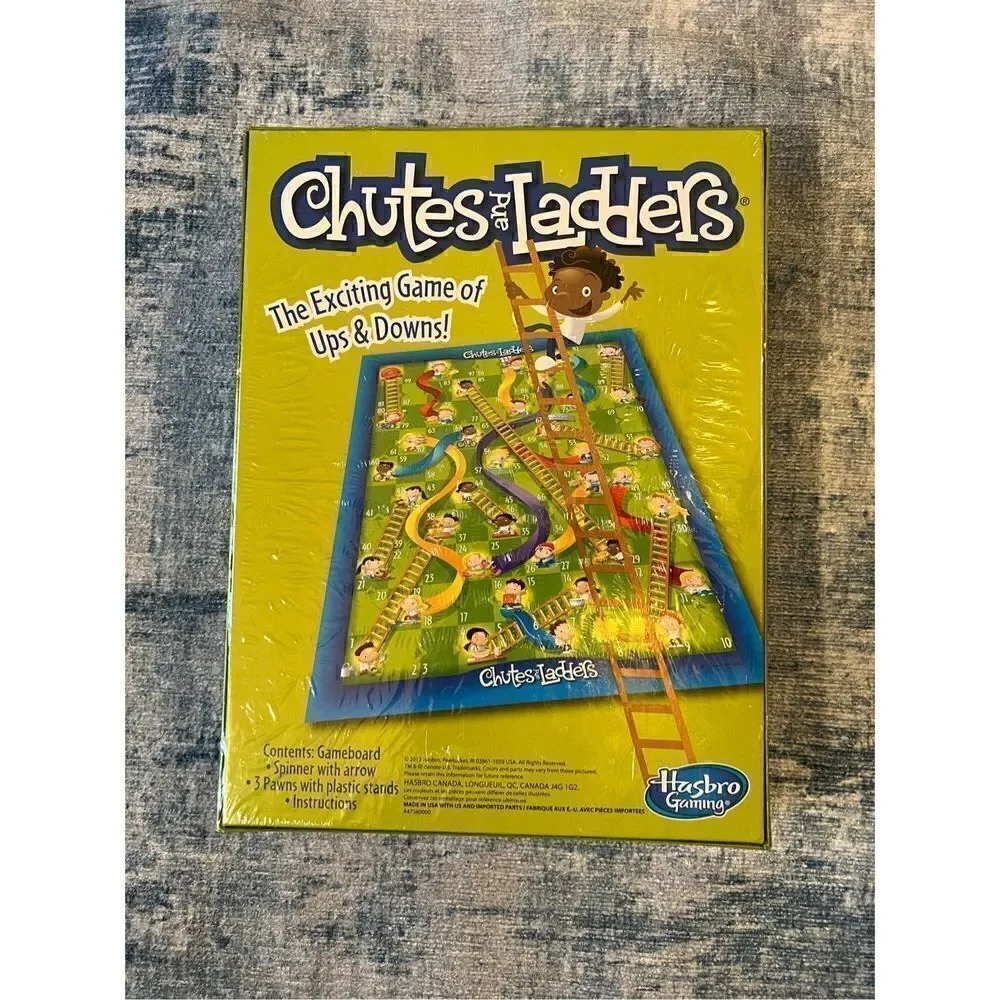 New! Hasbro Chutes and Ladders Game